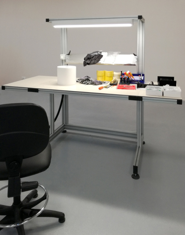 Foto di un banco da lavoro