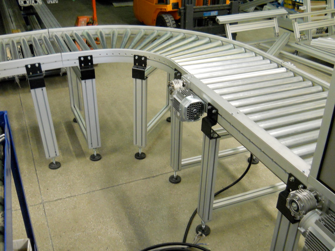 Una rulliera curva NAS-TEC